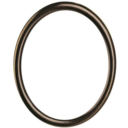 Oval Plain Nero Grafite Frame