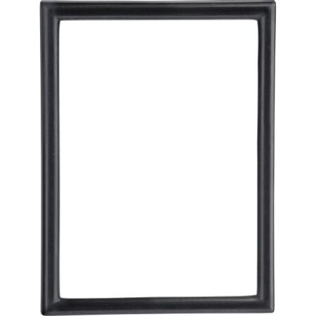 Rectangular Plain Nero Grafite Frame