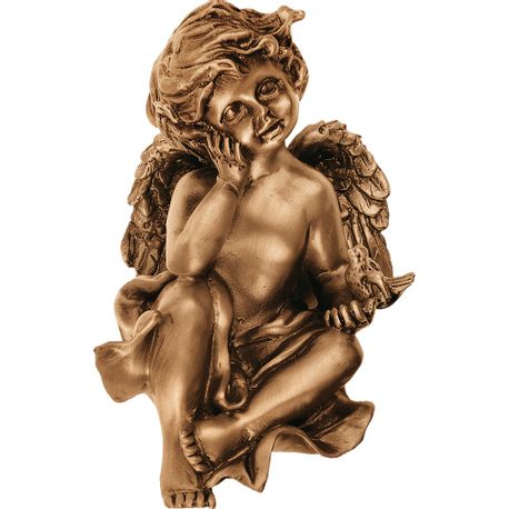 Bronze angel statue