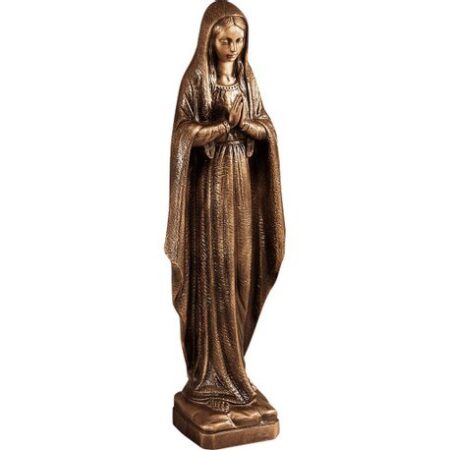 Bronze Madonna statue