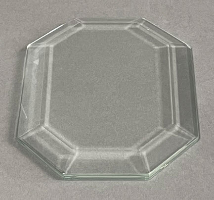 Crystal photo tile - beveled octagonal 10mm